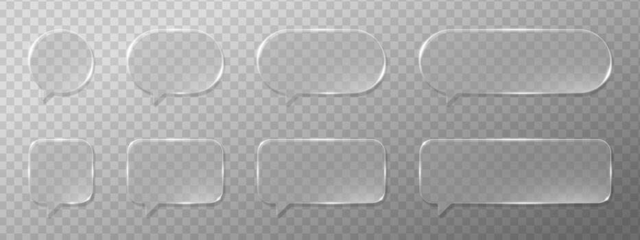 Futuristic glassmorphism interface with holographic bubbles and glossy panels. 3D design featuring liquid crystal texture. Perfect for modern app UI or web templates. vector