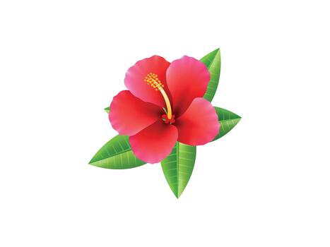 brillante tropical Hawai flor ramo de flores con exótico plantas en plano estilo, Perfecto para verano huellas dactilares, moda, textiles, decoración, y floral diseño temas vector