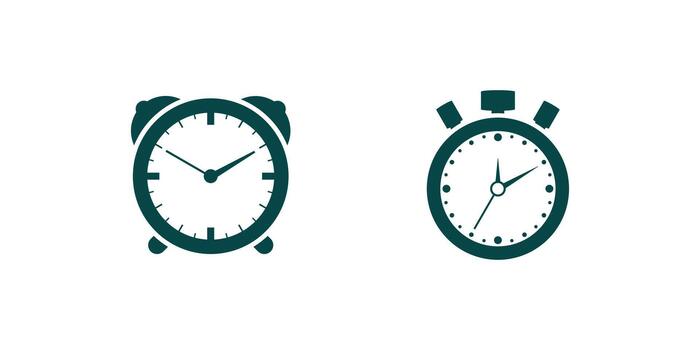 cronógrafo símbolo y cuenta regresiva Temporizador reloj ilustración aislado en blanco fondo, gráfico diseño icono elemento para tiempo, cronograma, Deportes, medición y puntualidad temas vector