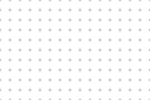 Minimal abstract white background with outlined cross signs. Seamless illustration. Clean geometric pattern for modern design vector