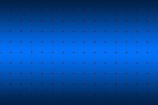 Blue gradient grid background with black cross points. Modern abstract tech design pattern. Seamless illustration vector