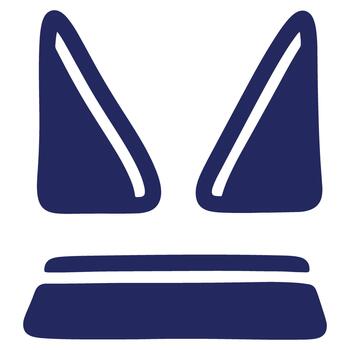 Abstract Geometric Illustration Featuring Two Triangle Shapes and Parallel Lines in a Minimalist Design Aesthetic vector