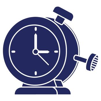 Isolated Stopwatch Timer Illustration on White Background Promoting Time Management and Efficiency in Projects and Daily Routines vector