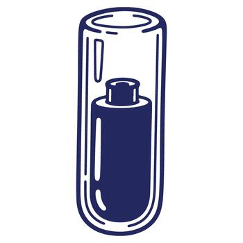 estilizado imagen de un batería dentro un protector caso Proporcionar energía y poder soluciones para electrónica y todos los días utilizar vector