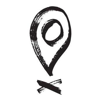 mano dibujado mapa alfiler mapa marcador puntero firmar GPS y cartografía herramientas ubicación alfiler símbolo determinar con precisión clipart en garabatear estilo soltero elemento para web, diseño ubicación GPS vector