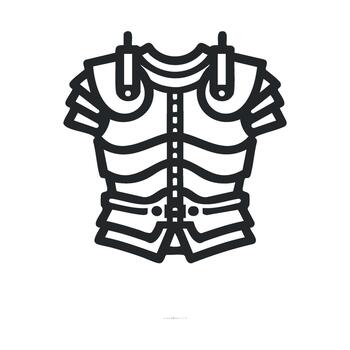 Medieval armor design concept for historical reenactment projects vector