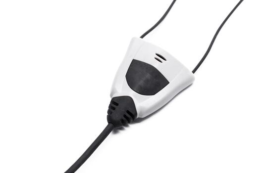 Wired audio controller with buttons and cable designed for sound adjustment photo