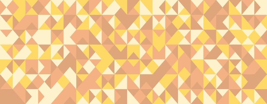 Abstract geometric background featuring a vibrant mosaic of warmtoned triangles. This versatile design evokes feelings of warmth, energy, and modern sophistication. vector