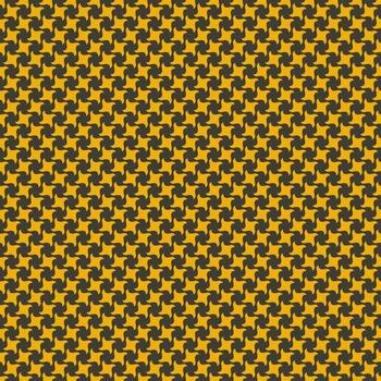 Geometric abstract pattern. Bold yellow and grey interlocking shapes create a dynamic, visually engaging texture. Ideal for backgrounds, textiles, website design, and more. vector