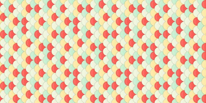 un vistoso modelo con rojo y verde pescado vector