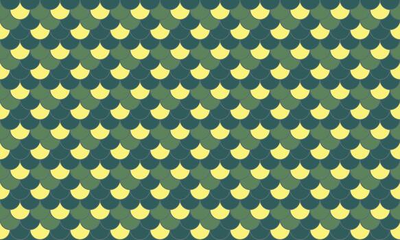 resumen geométrico sin costura modelo. elegante, repitiendo diseño de superposición escamas en apagado amarillo y verde matices ideal para antecedentes, textiles, o sitio web diseño. vector