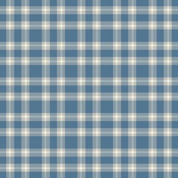 Classic plaid pattern in muted blue and cream. Timeless design perfect for backgrounds, textiles, or adding a touch of traditional style to your project. vector