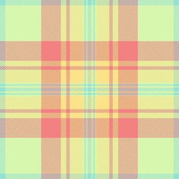 Pastel tartan pattern. Seamless design featuring a classic plaid structure in soft, muted hues. Ideal for backgrounds, fabrics, or nostalgic design projects. vector