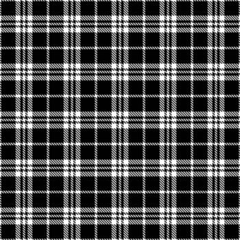 Timeless plaid pattern with a modern edge. Black and white textile background. Ideal for apparel, design projects, and stylish presentations. vector