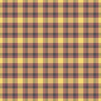 Warm plaid pattern, seamlessly repeating. Textile design with intersecting lines in earthy tones. Versatile for backgrounds, apparel, or print projects. vector