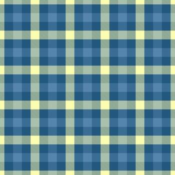clásico tartán modelo en calmante azul y amarillo matices sin costura textura ideal para antecedentes, textiles, o diseño proyectos necesitando un tradicional tocar. vector