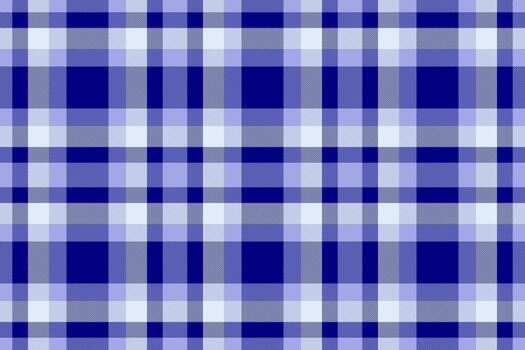 Classic blue plaid pattern. Seamless, versatile texture for backgrounds, textiles, or design elements. Ideal for traditional or modern projects. vector