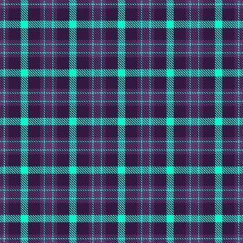 Seamless plaid pattern in purple and cyan. Versatile for backgrounds, textiles, or creative projects. Evokes tradition and style. Trendy, modern design element. vector