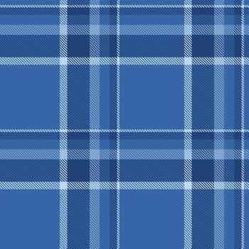 Classic blue tartan pattern. Traditional Scottish check design with intersecting lines. Versatile for fashion, backgrounds, or graphic design projects. vector