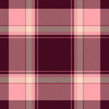 Classic plaid pattern in pink, cream and burgundy tones. A timeless design. Use for backgrounds, fabrics, graphic projects. Versatile, elegant texture. vector