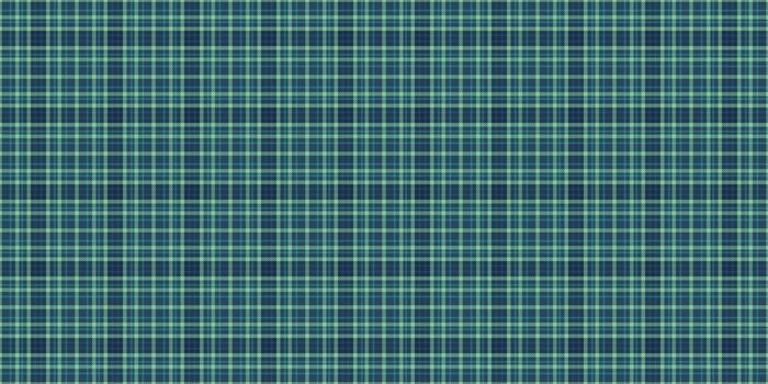 Detailed plaid pattern of intersecting teal lines on dark blue. Use for backgrounds, textiles, or designs with a classic, versatile aesthetic. vector