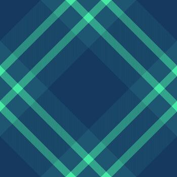 Satin seamless fabric , designer plaid texture check. Striped background tartan textile pattern in cyan and blue colors. vector