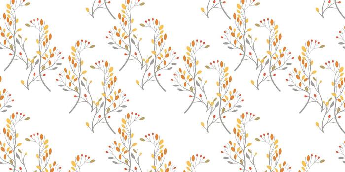 branches pattern for nature and textile design vector