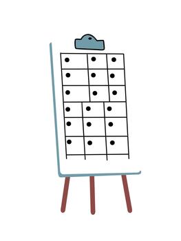 timeline stand with dates vector