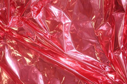 A close up of a red and gold foil photo