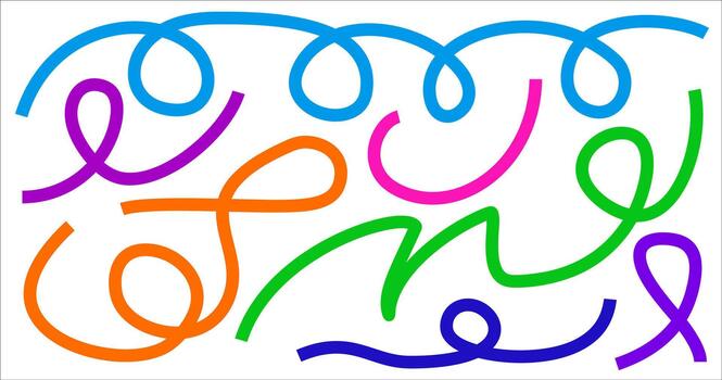 Abstract Color Gradient Shapes Set vector