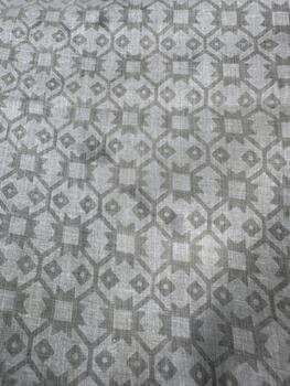 Gray Geometric Pattern on Light Fabric Texture textile photo