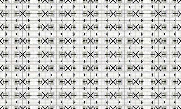 un negro y blanco modelo con un cruzar diseño vector