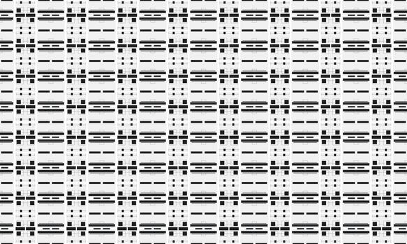 A black and white pattern with a grid vector