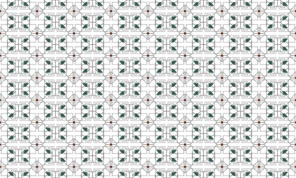 un blanco y verde modelo con pequeño cuadrícula vector