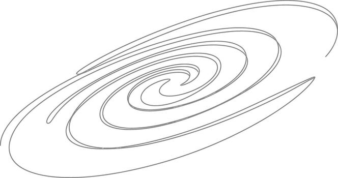 Abstract swirling lines create a dynamic spiral galaxy illustration vector