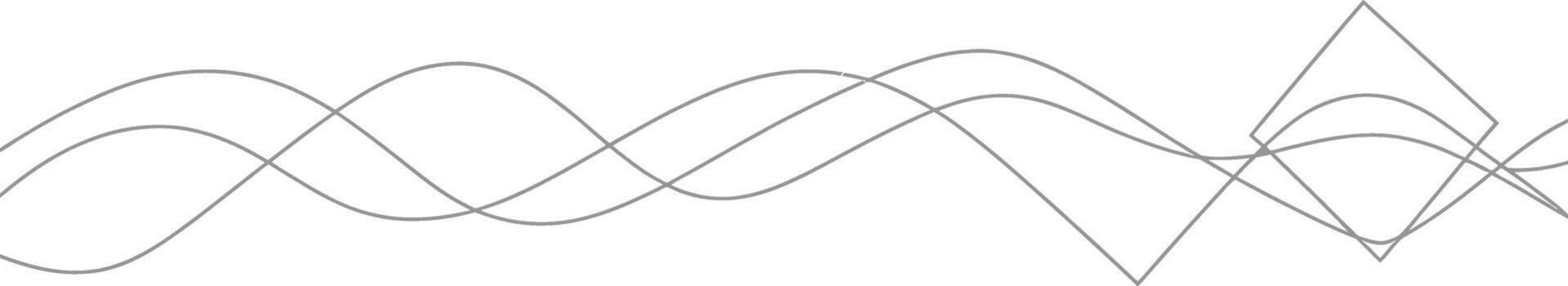 Abstract white background with intertwining wavy and geometric lines vector