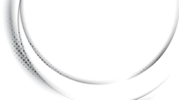 Abstract white and gray color background with curve lines and halftone effect, dot pattern. eps10 .. vector