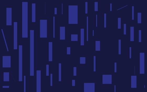 Abstract blue rectangles pattern isolated on white background vector