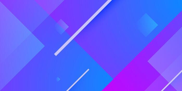 Abstract blue and purple gradient square theme background. Papercut concept element design. vector