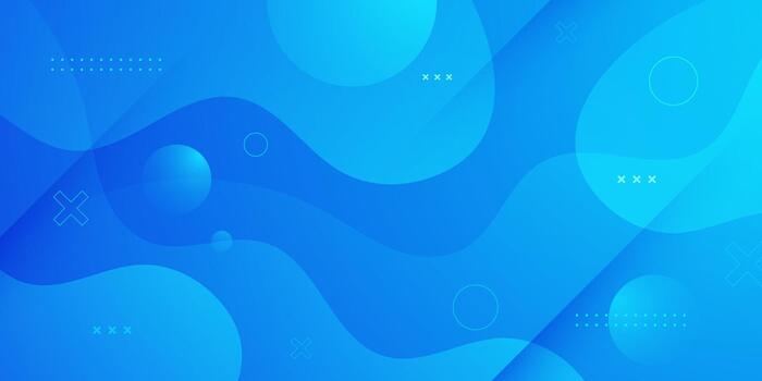 Abstract blue background with waves vector