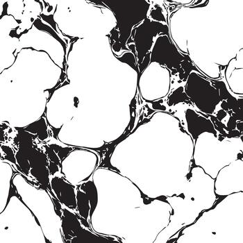 Abstract Black and White Marble Texture Seamless Pattern for Design Projects vector