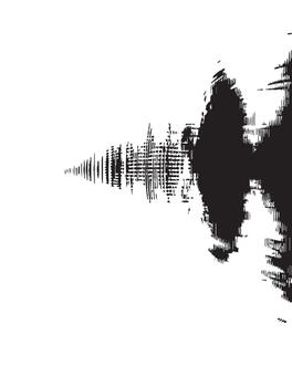 Abstract Black Ink Blot Texture Background Design Element vector