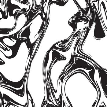 negro y blanco resumen remolino modelo intrincado mármol textura diseño vector