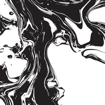 negro y blanco mármol textura resumen remolino antecedentes para diseño proyectos vector