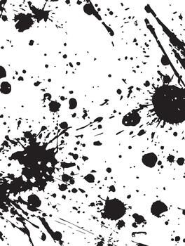 Black Ink Splatter Texture Abstract Background Design vector