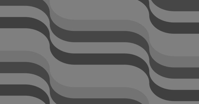 Abstract background with smooth wavy gray stripes in light, medium, and dark tones, ideal for modern design, minimal layouts, and elegant visual themes. vector