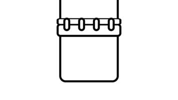 ein fesselnd linear animiert Symbol von Bitcoin Zeitplan Kalender video