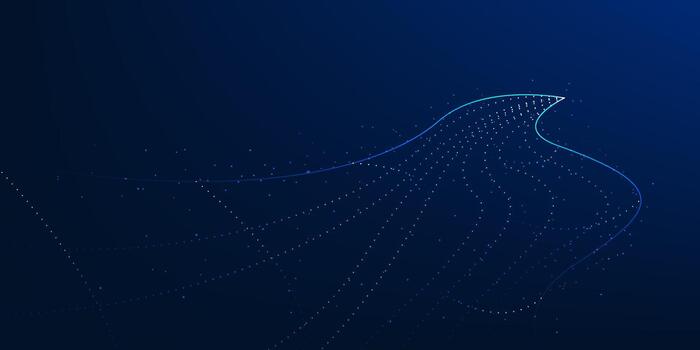 Futuristic high speed data lines moving forward in layered waves, symbolizing rapid data transfer, global communication, and the power of digital technology vector