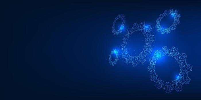 engranaje tecnología antecedentes con conectado, simbolizando el conducción fuerza de innovación, Ingenieria sistemas, y el continuo desarrollo de moderno tecnología vector