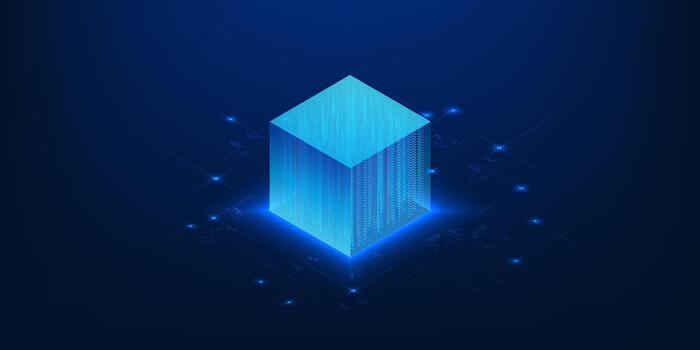 Quantum technology background vector